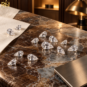 Diamante Suelto Cultivado en Laboratorio en Forma de Pera, 3.25 Quilates, Color DEF |   Gema cultivada en laboratorio con corte brillante y facetas refinadas para anillos - Product Image 3