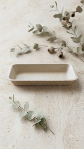 Plato Rectangular Compostable y Ecológico de 7 Pulgadas Hecho de Fibra de Bagazo de Caña de Azúcar Natural Renovable - Product Image 4