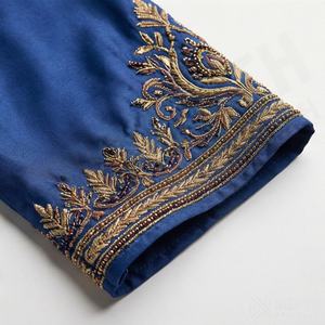 Nuevo Vestido Abaya Elegante Bordado para Mujer, Musulmán, Antiestático, de Poliéster, para Primavera, Verano, Otoño, Eid, Largo hasta el Tobillo - Product Image 5