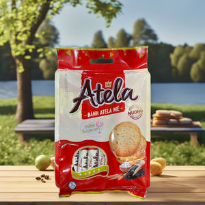 Halal atela ขนมปังกรอบ228กรัมผลิตภัณฑ์ FMCG ไขมันต่ำขนมเวียดนามรสชาติหวานราคาถูกราคาไม่แพง - Product Image 1