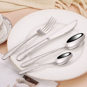 Elegante Juego de Cubiertos de Metal Plateado Estilo Occidental, Cuchara para Postre, Tenedor, Cuchillo Vintage, Juego de Cubiertos para Regalo, Acero Espejado - Product Image 3