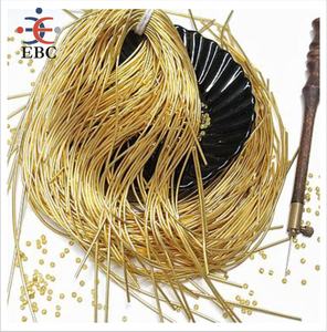 Fil à broder français en métal doré et argenté, diamètre 1.0mm, matériel de broderie rond - Product Image 5