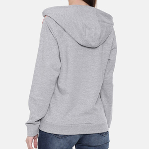 Sudadera con capucha de manga larga para mujer, diseño casual con cremallera de color sólido para invierno, sudaderas con diseño personalizado para mujer - Product Image 2
