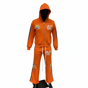 Diseña Tu Propio Estilo: Chándal con Capucha y Cremallera para Hombre, Ropa Urbana de Invierno, Logotipo Impreso Personalizado, Ecológico, Transpirable y Personalizable - Product Image 3