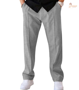 Pantalon de jogging décontracté pour homme, léger, respirant, à séchage rapide, 100% coton, taille mi-haute, coupe droite et ample, idéal pour le sport et le fitness - Product Image 2