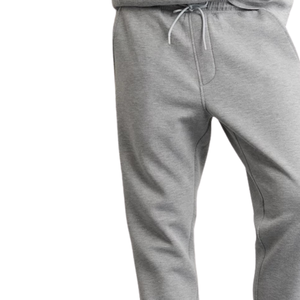 Men <b>Light</b> Grey Fleece Jogger Sweatpants Drawstring Elastic Waist Relaxed Fit Casual Winter <b>Trousers</b> with Pockets - Product Image 5