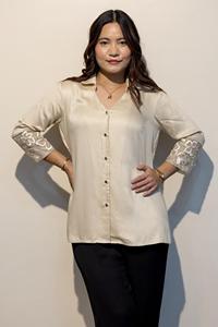 เสื้อเชิ้ตผู้หญิง ERICA White Giza Cotton พรีเมียม สวยหรู ซื้อโดยตรงจากซัพพลายเออร์ - Product Image 3
