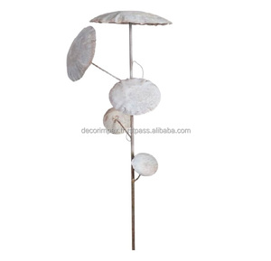 White Finish <b>Decor</b> <b>Garden</b> Stick Top Selling And High Quality <b>Garden</b> Metal Stick Plant Supports Outdoor Flower Climbing Stick - Product Image 1