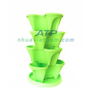 Maceta triangular, diseño moderno y duradero, perfecta para interiores/exteriores, ideal para plantas pequeñas a medianas, agrega un toque único - Product Image 5