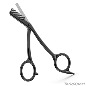 Ciseaux à sourcils professionnels légers et fins, poignée ergonomique antidérapante confortable, lame droite en acier inoxydable tranchante - Product Image 3