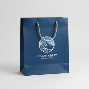 Sacs en papier laminé de luxe écologiques faits à la main avec votre propre logo pour l'emballage de bijoux et de cadeaux de supermarché - Product Image 4