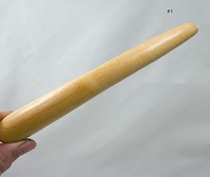 Rodillo de Madera Marrón Tradicional Tailandés para Relajación de Pies y Piernas, Palo de Masaje Fascial, Herramienta Manual con Control Remoto Inalámbrico, Masajeador de Pies - Product Image 2