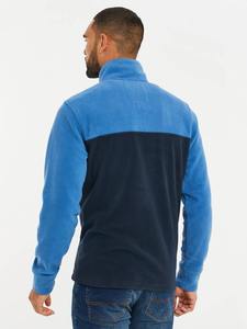 Sweat-shirts d'hiver épais pour homme, design personnalisé, taille américaine, deux tons, fermeture éclair 1/4, polaire, à capuche, unisexe - Product Image 3