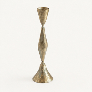 Luxury Hand-Forged Iron Taper Candle Stand with Hammered Texture Antique Brass Finish Metal <b>Candlestick</b> <b>Holder</b> for Living Room - Product Image 5