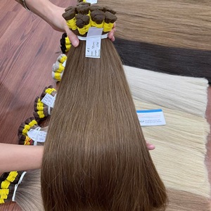 Extensions de Cheveux Remy Vietnamiens Thanh de Qualité Supérieure, Lisses Naturels, en Vrac, Double Trame Faite à la Machine, Toutes Couleurs, Teintables, 20-85g, Prêtes à l'emploi - Product Image 4