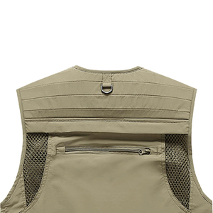 Chaleco Cargo Transpirable para Hombre, Ligero, Informal, para Viajes al Aire Libre, con Múltiples Bolsillos, para Adultos - Product Image 4