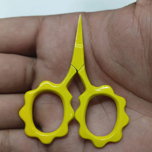Lightweight Yellow Flower Embroidery Scissors Stainless Steel Sharp Precision Cutting Tool for Sewing Craft and <b>Needlework</b> - Product Image 2