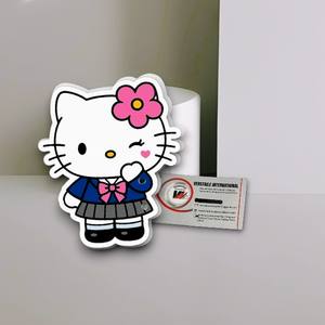 Paleta Personalizada Ecológica Rosa Floral Hello Kitty con Diamantes, Círculos y Cuadrados, Magnética, Acrílica, para Extensiones de Pestañas - Product Image 3