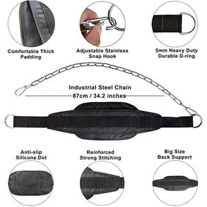 High Quality Custom EVA Neoprene Weightlifting Dip <b>Belt</b> With Back Support Bodybuilding Home Gym <b>Belt</b> Fitness <b>Weight</b> <b>Lifting</b> <b>Belt</b> - Product Image 4