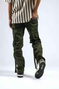 Mens Cotton Cargo <b>Pants</b> Loose Fit Tactical <b>Work</b> Trousers Side Pocket Hiking Casual Outdoor <b>Black</b> <b>Pants</b> - Product Image 5