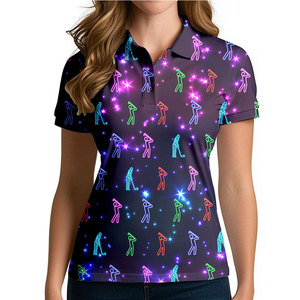 Nuevo Estilo de Camisetas de Golf para Mujer, Tejido Elástico, Ropa de Golf Cómoda, Colección de Moda para Exteriores - Product Image 1