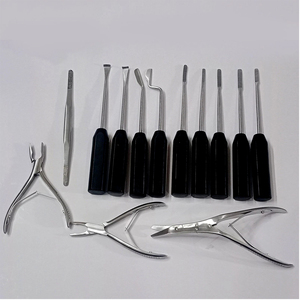 Ensemble d'instruments de rhinoplastie Surginexa de haute qualité, 13 pièces, chirurgie plastique, chirurgie nasale - Product Image 3