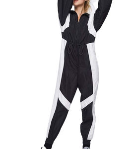 2026 Trending <b>Women</b> Color Block Windbreaker Jumpsuit Streetwear One Piece <b>Tracksuit</b> Casual Zip Up Windproof Outdoor Sports Set - Product Image 6