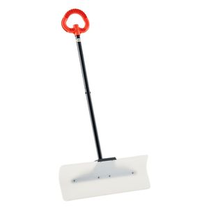 Pelle à neige en plastique HDPE de 24 pouces de large avec lame ergonomique, pelle à neige d'hiver segmentée, pelle à neige extérieure H - Product Image 1