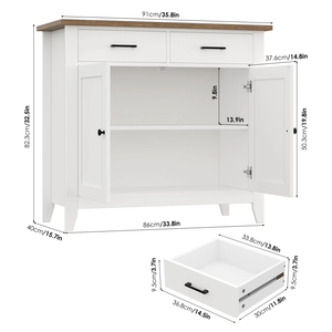 Meuble de salle à manger et de cuisine convertible OEM, contemporain, en bois manufacturé, MDF, métal et verre, modèle MD03 - Product Image 2