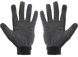 Guantes de Seguridad Mecánicos Adiha Impex, Transpirables, Resistentes al Calor, 8mil, Talla XL, Color Gris y Negro, Costuras Personalizadas, Premium - Product Image 2