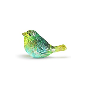 Glass Decor Items for Living Room Glass <b>Animal</b> Figurines Blue Green Gradient <b>Crystal</b> Bird Figurine Decorative Collectibles - Product Image 1