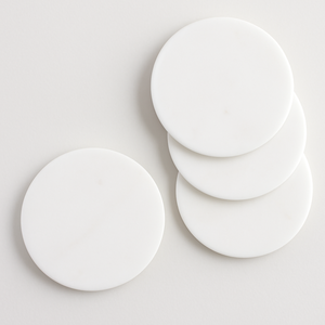 High Quality Durable White Marble <b>Coaster</b> Round Stone <b>Drink</b> <b>Coaster</b> for Home Office Latest New Design - Product Image 2