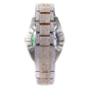 Reloj de Cuarzo con Diamantes Moissanite de Alta Calidad para Hombre, Estilo Hip Hop, Totalmente Cubierto de Diamantes VVS, Reloj de Pulsera Premium Brillante - Product Image 3