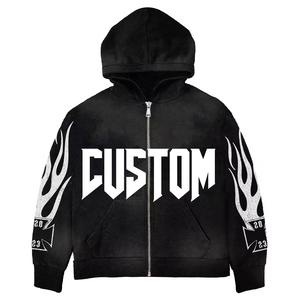 Chándal Oversize con Diseño Estampado Personalizado Efecto Desgastado por el Sol, Calidad Premium, 100% Algodón, para Streetwear OEM - Product Image 2