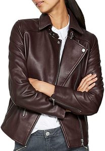 <b>Men</b> Genuine Leather <b>Sherpa</b> Lined Bomber <b>Jacket</b> Windproof Winter Outerwear - Product Image 5