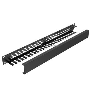 Gestion des câbles, organisateur de câbles réseau en acier laminé à froid 19 pouces 1U, montage en rack, en stock - Product Image 5