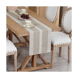 Nordic Jacquard Geometric Embroidered Dual Toned Customizable <b>Table</b> Cloth <b>Table</b> <b>Runners</b> for Dining <b>Table</b> Cover Decor on Sale - Product Image 4