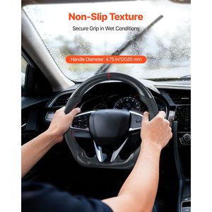 Volante in Fibra di Carbonio a Forma di D con Fondo Piatto per Honda Civic 2016-2021, con Impugnatura in Pelle e Texture Antiscivolo - Product Image 5