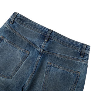 กางเกงยีนส์ผู้ชายคุณภาพสูง ยีนส์เดนิมลำลองทรงหลวมขากว้าง สไตล์ฮิปฮอป รุ่นใหม่ ดีไซน์เฉพาะตัว คุณภาพสูง ล้างแบบวินเทจ - Product Image 6