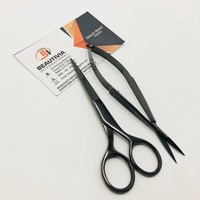 Pince à épiler cosmétique pour sourcils pince à sourcils plasma noir en acier inoxydable durable avec ciseaux outils de maquillage avec logo personnalisé