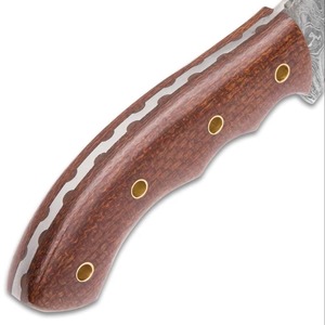 Cuchillos Skinner rectos de acero con alto contenido de carbono hechos a mano y personalizados, con mango de madera, para actividades al aire libre, caza, camping, cuchillo Skinner OEM. - Product Image 4