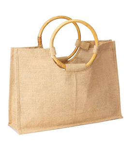 กระเป๋าผ้าปอกระเจาแบบใช้ซ้ำได้ ย่อยสลายได้ทางชีวภาพ สำหรับงานแสดงสินค้าและงานประชุม - Product Image 1