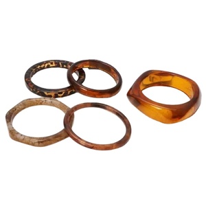 Vintage Chunky Boho Fashion Designer <b>Jewelry</b> Resin Geometric Bangle Gift Marble Amber Irregular <b>Acrylic</b> Bracelet for Women Girls - Product Image 1