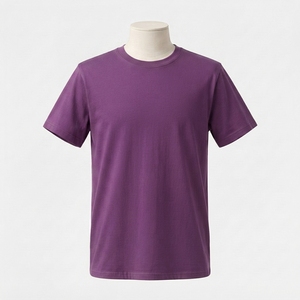ผู้ผลิตและจำหน่ายเสื้อยืดคอกลมแขนสั้นผู้ชายแบบเรียบ OEM ODM เนื้อผ้านุ่ม ระบายอากาศได้ดี สวมใส่สบาย - Product Image 3
