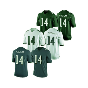 Camisetas Verdes al por Mayor, Talla Estadounidense, con Logotipo Bordado, Nombre, Ropa de Fútbol, Sublimación Personalizada, Camisetas de Fútbol Americano para Hombre - Product Image 4