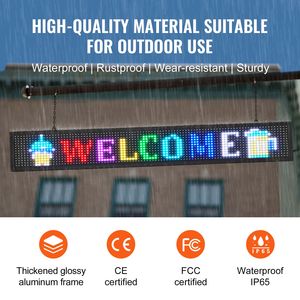 Pannello LED a Colori P10 Personalizzabile, Display Scorrevole da 5mm per Esterni, Negozi e Feste, Connettività WIFI e USB - Product Image 5