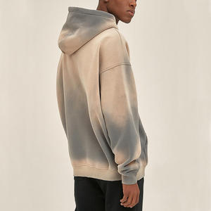 Sweats à capuche délavés à l'acide pour hommes, en tissu respirant en mélange de coton, idéaux pour la superposition et les tenues saisonnières. - Product Image 3