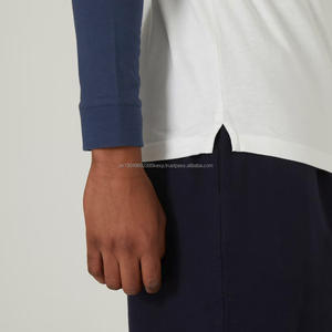 เสื้อยืดคอกลมผู้ชายแบบสั่งทำพิเศษสำหรับฤดูร้อน ผ้าถักอย่างดี แขนยาว สไตล์สตรีทแวร์ โพลีเอสเตอร์ผสมคอตตอน ทรงโอเวอร์ไซส์ ลดราคา - Product Image 4