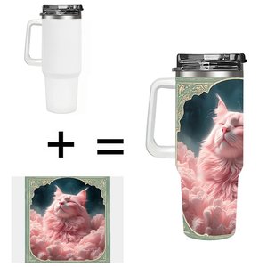 <b>Large</b> Stainless Steel Tumbler 40oz With Straw For Sports Day Team Building - Product Image 1