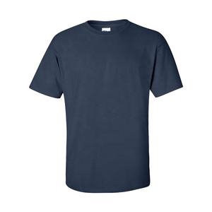 Camiseta de algodón cardado de alto gramaje para hombre, venta al por mayor de fábrica, con logo personalizado impreso, dobladillo curvo, tallas XS-3XL, lisa sin marca ni letras. - Product Image 6